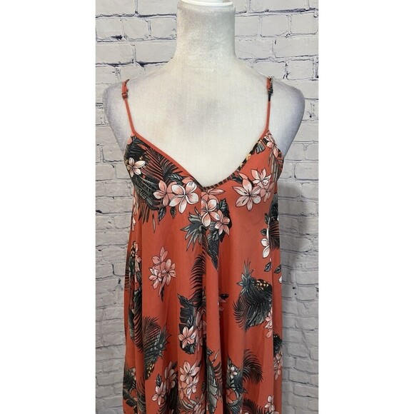 Goa Beachwear By Japana Tropical Pom Pom  Coverup Midi Dress Double V Size XL - Picture 2 of 7